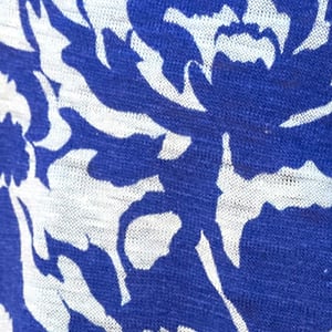 Blue Stencil Rose
