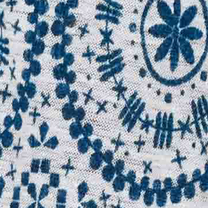 Blue Batik Print