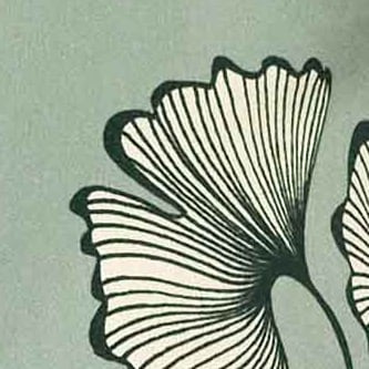Sage Green Oriental Leaf