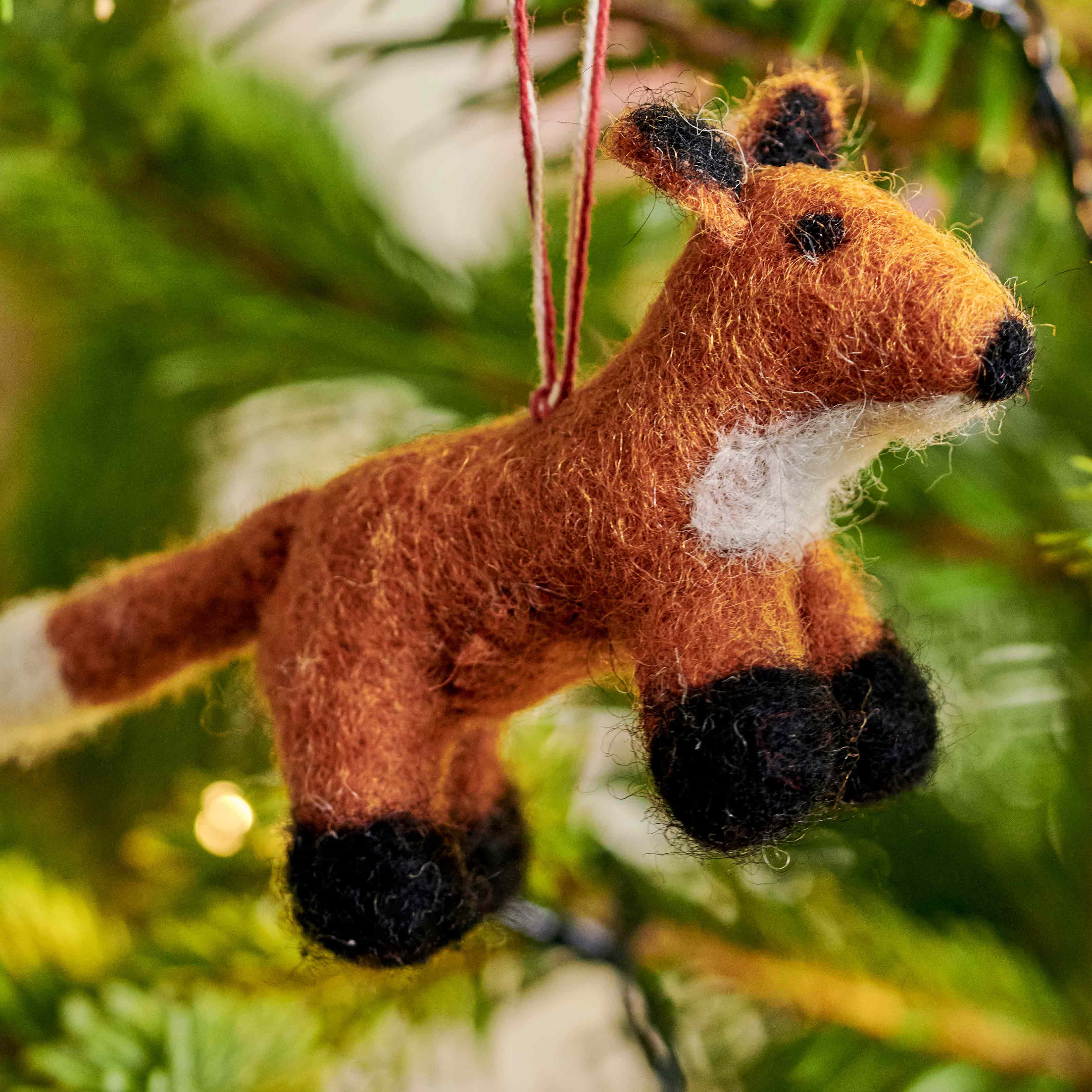 Ginger | Felicity Fox Christmas Decoration | WoolOvers US