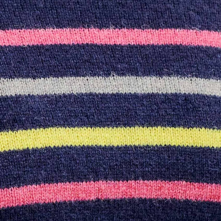 Navy Multi | Multi Stripe Sweater | WoolOvers US