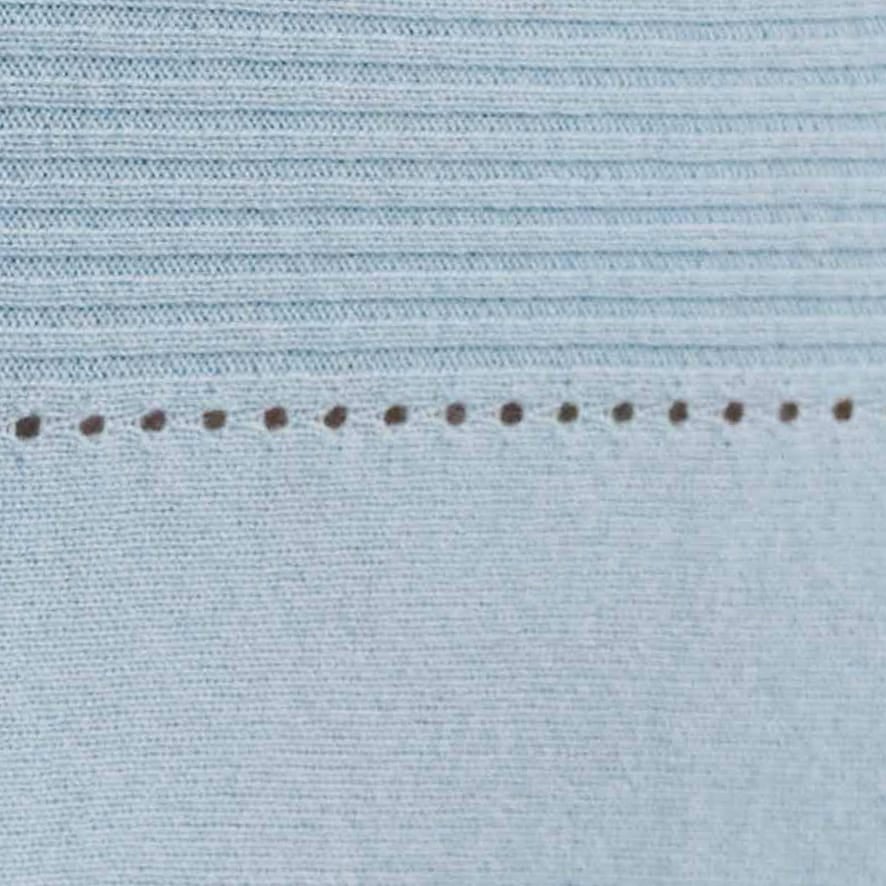 Rose Pink Cashmere Merino Rib Yoke Pointelle Jumper WoolOvers AU