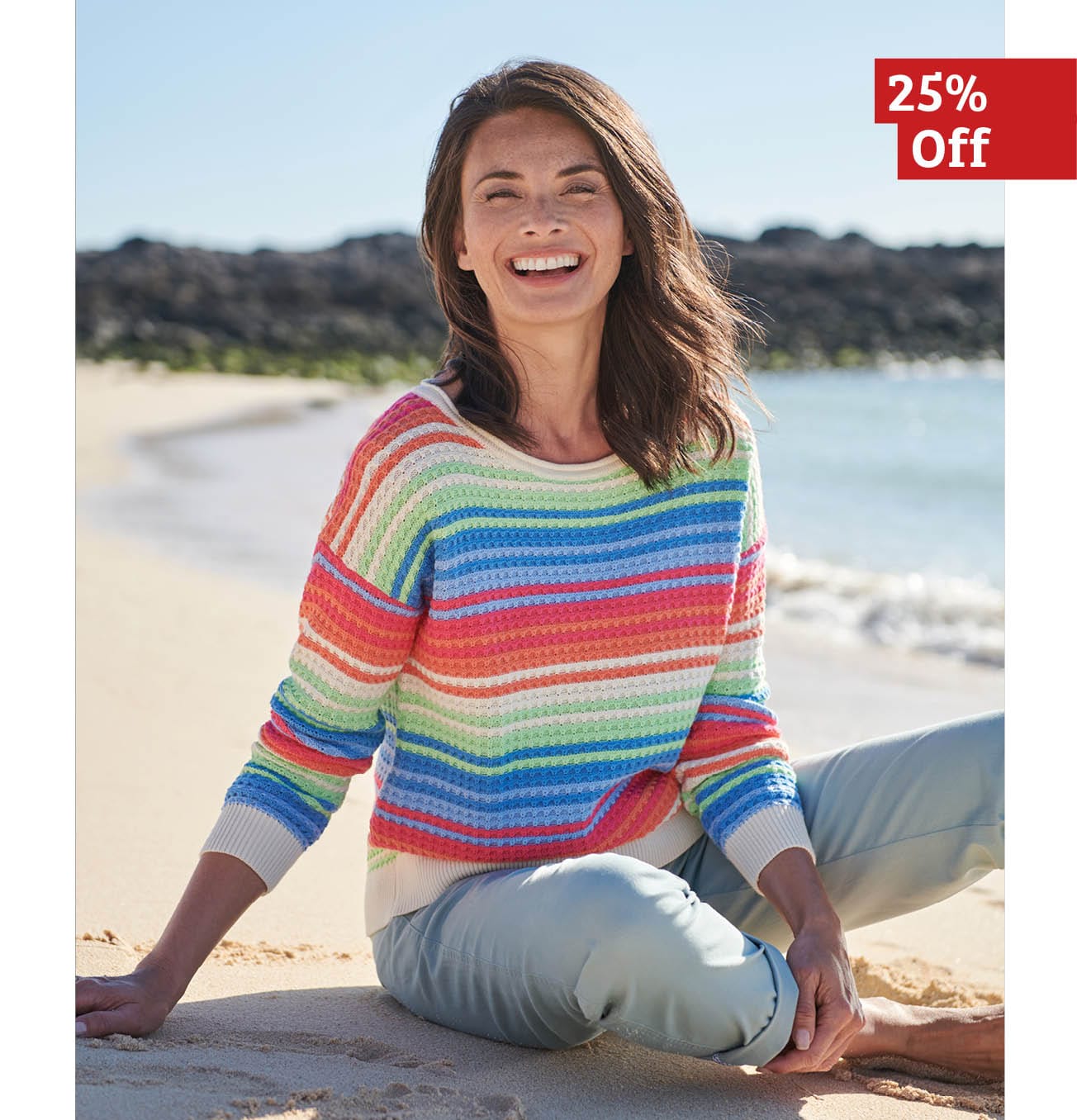 Organic Cotton Bright Stripe Jumper