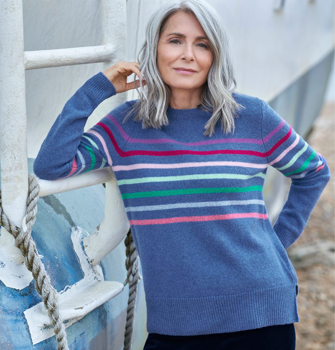 Multi Colour Stripe Sweater