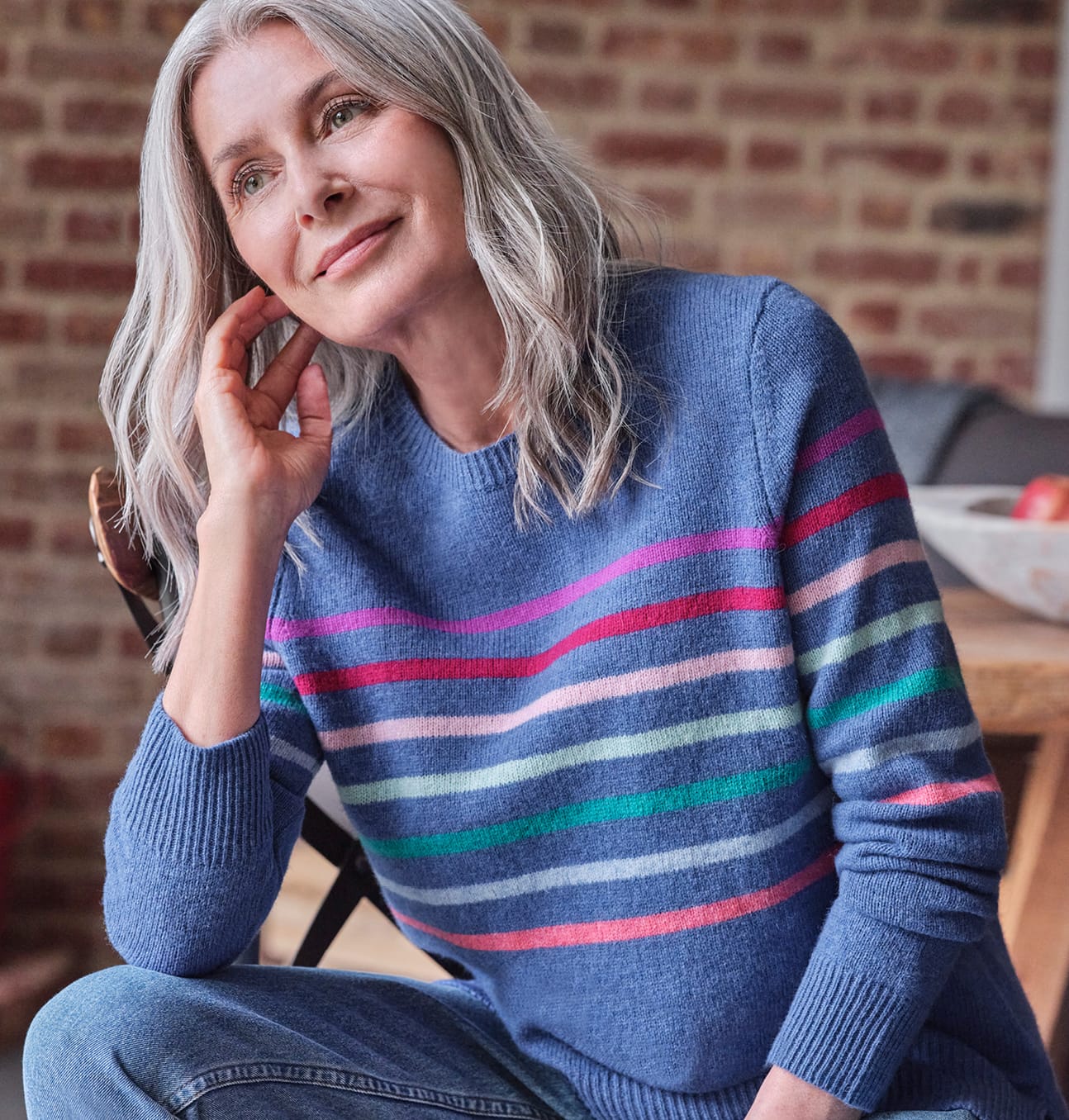 Multi Color Stripe Sweater