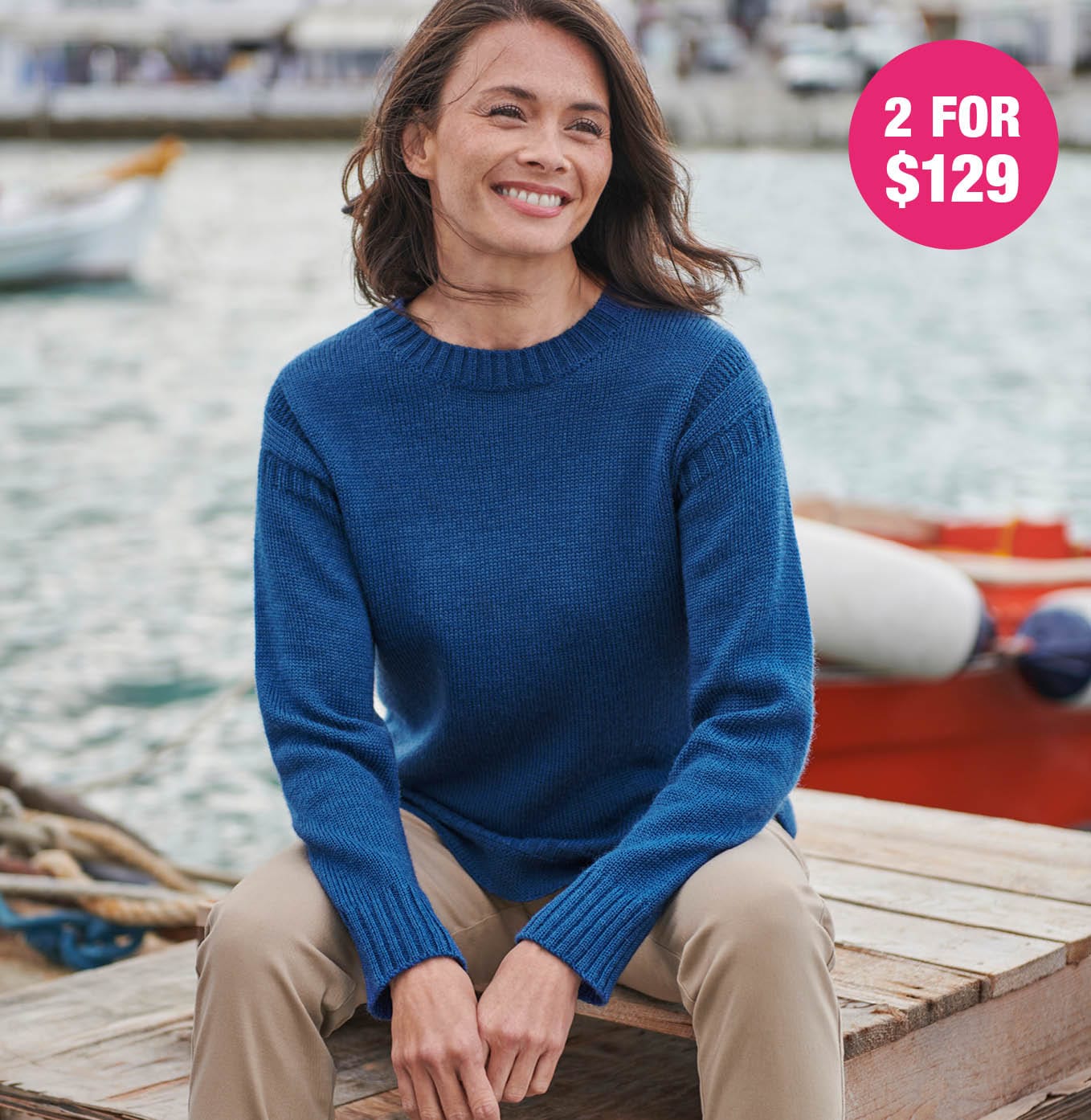 100% Pure Wool Guernsey Sweater