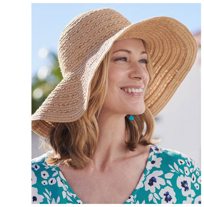 Braided Floppy Straw Hat