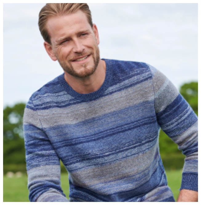 Tonal Stripe Crew Neck Jumper