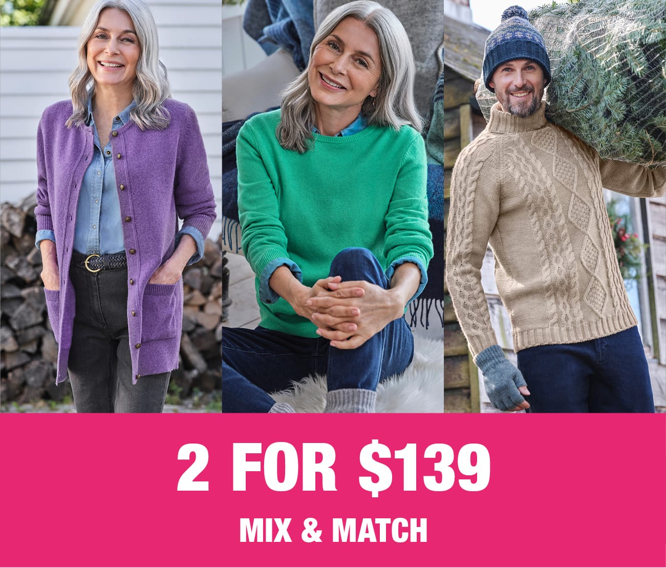 2 for $139 Luxury Cashmere Blend