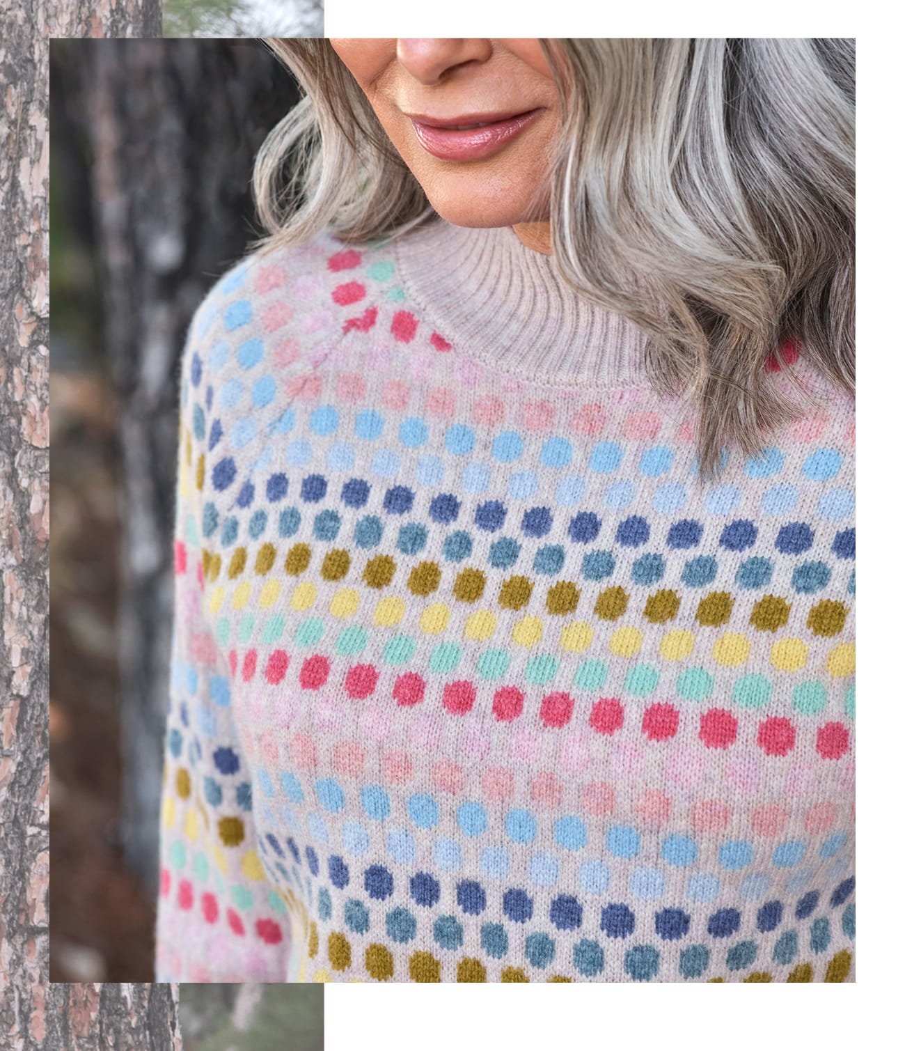 Multi Spot Pastel Sweater