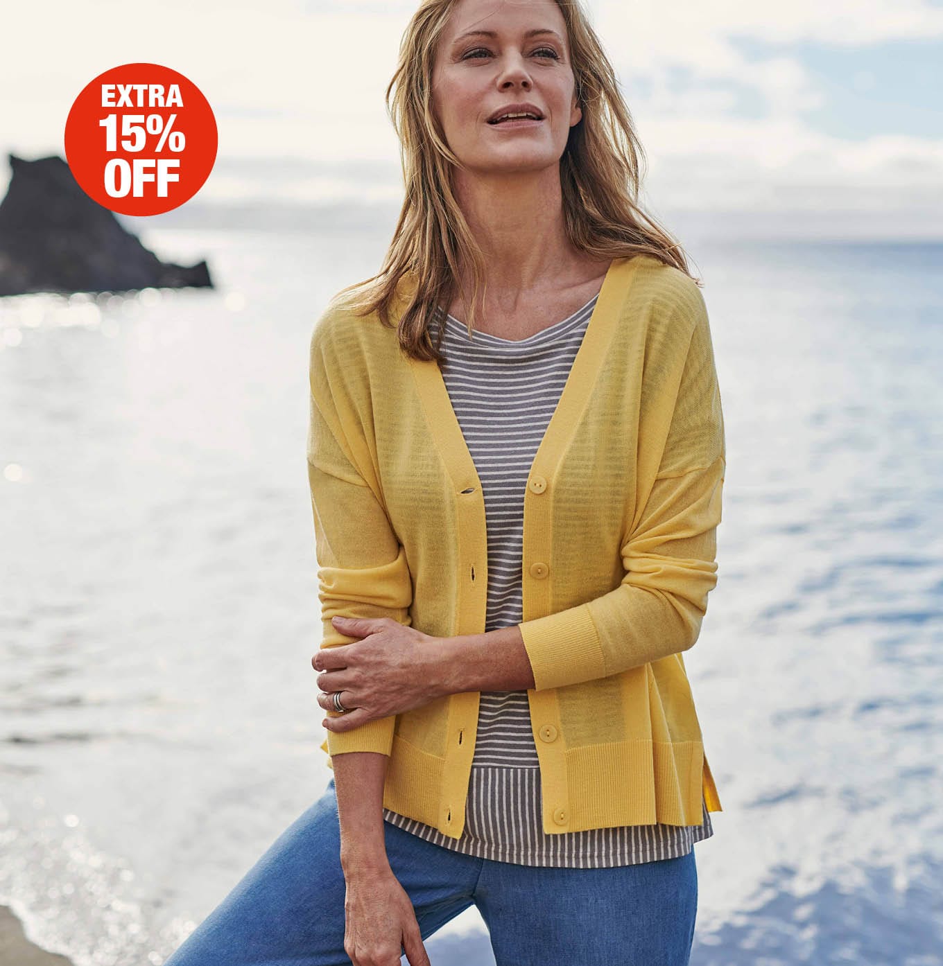 100% Fine Merino Side Split V Neck Cardigan