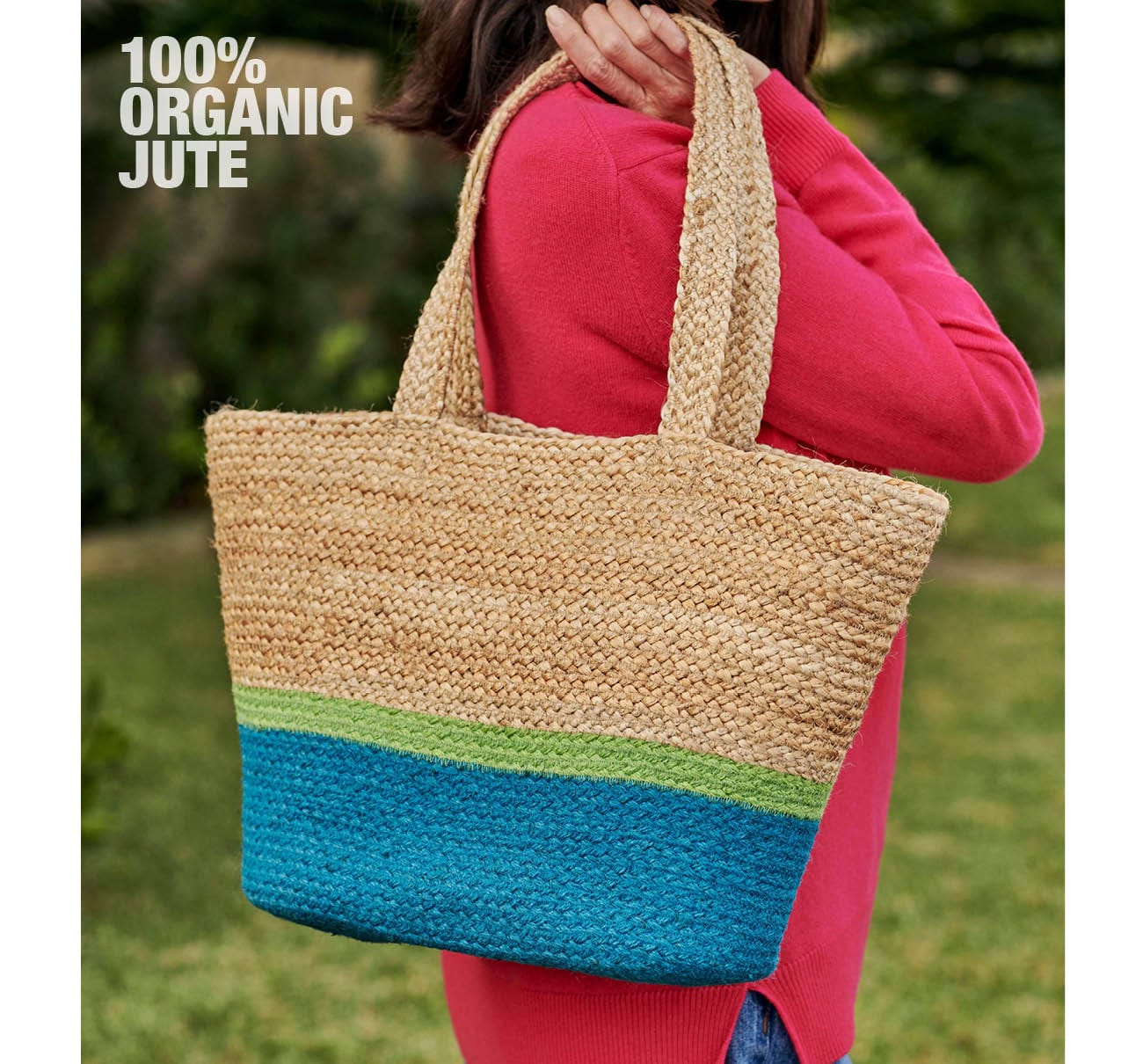 Two Tone Jute Bag