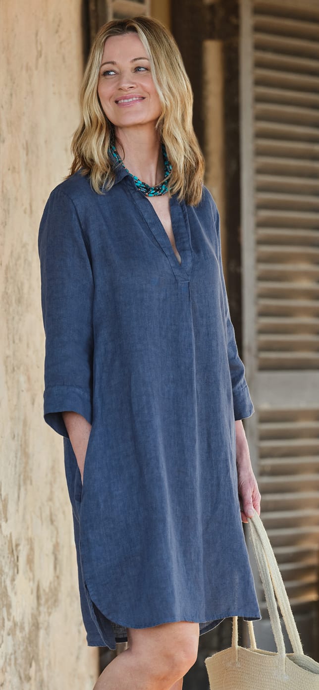 Open Collar Relaxed Tunic