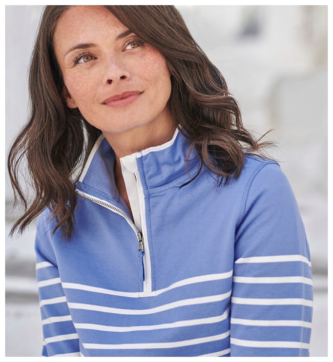 Organic Cotton Half Zip Sweatshirt