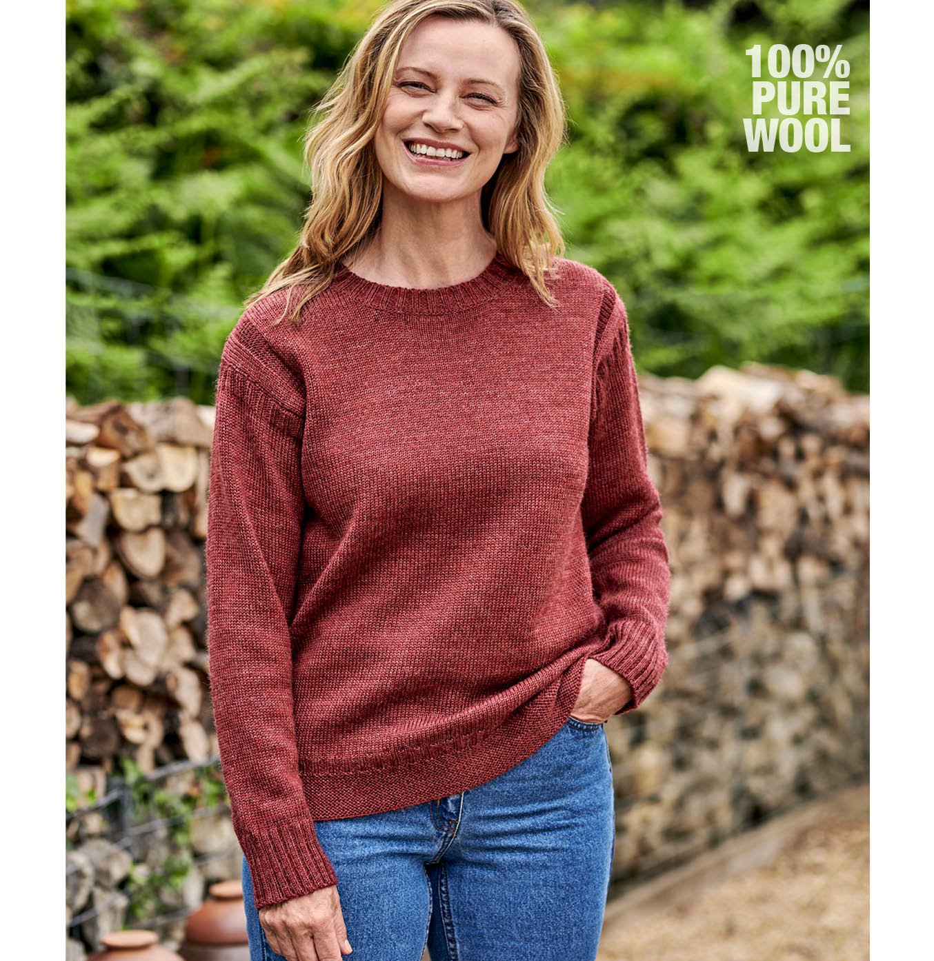 100% Pure Wool Guernsey 