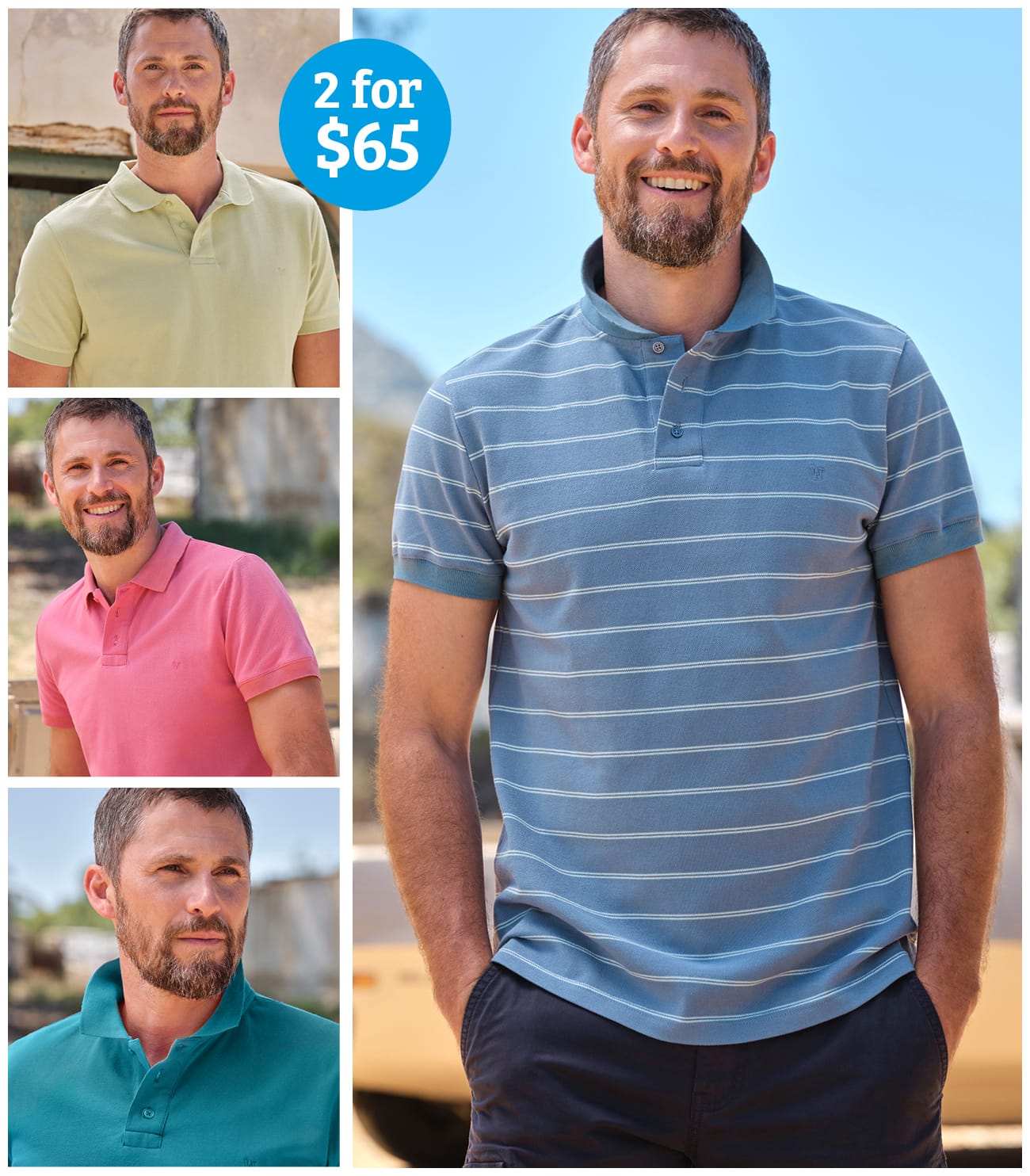 Mix and Match - 2 for $65 on Mens Polos