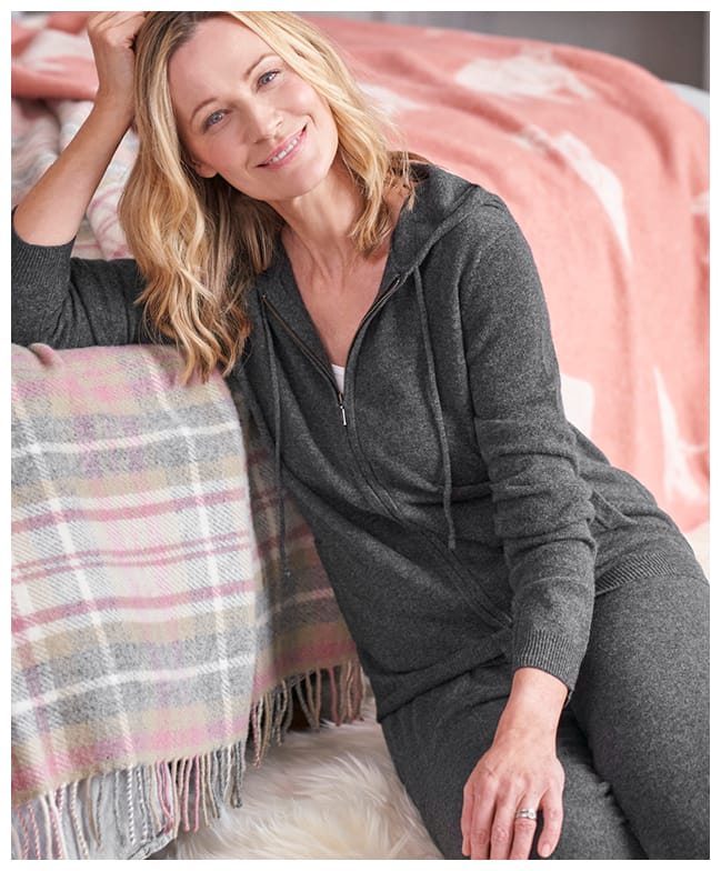 Cashmere And Merino Luxe Lounge Hoodie