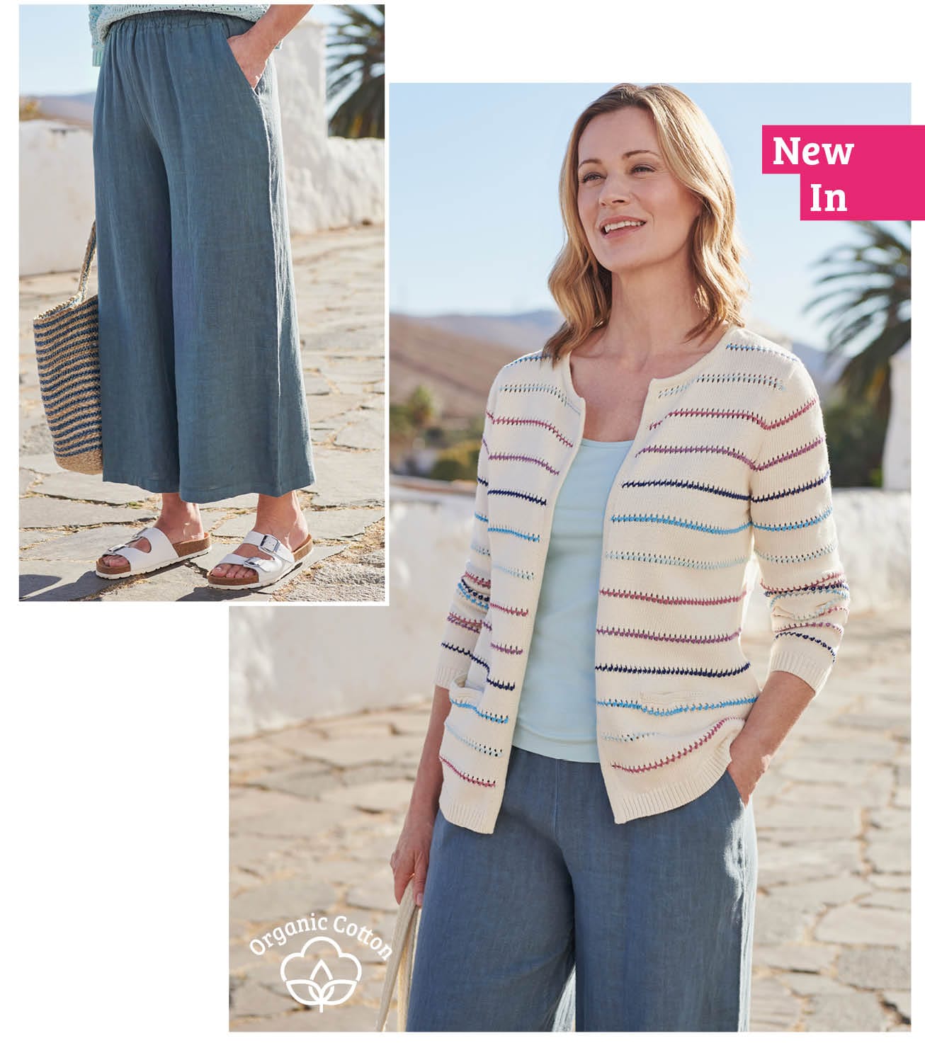 Edge To Edge Multi Coloured Cardigan