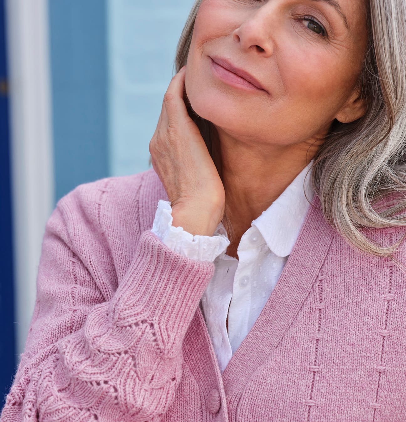 Pointelle V Neck Cardigan