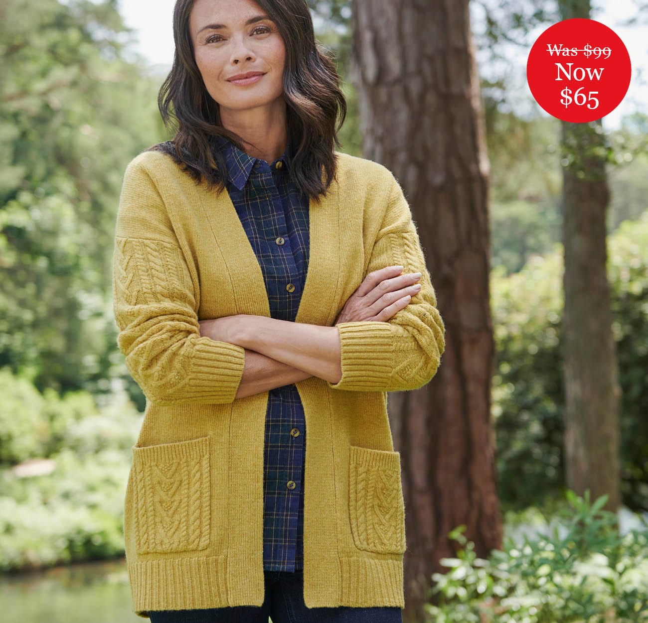 Lambswool Edge To Edge Cable Cardigan