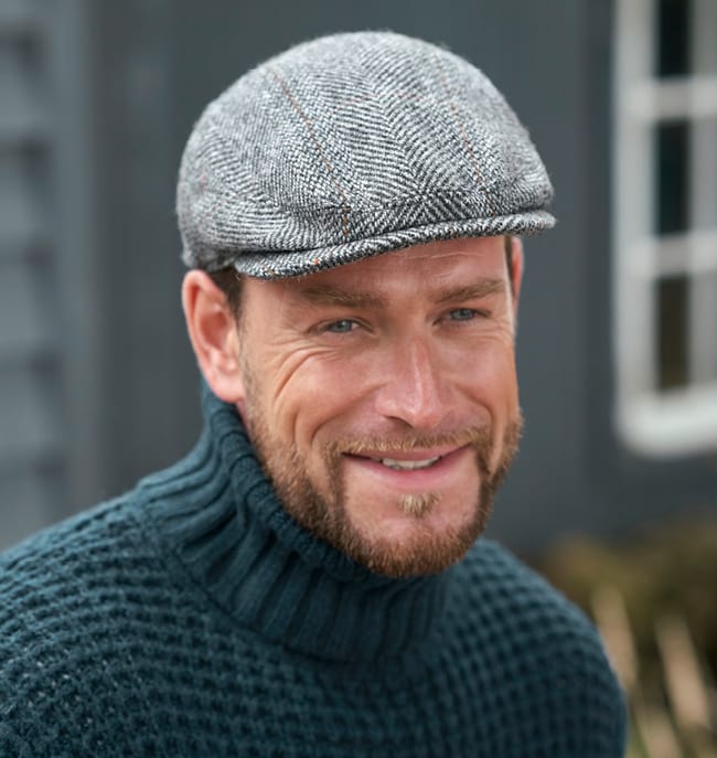 Mens Tweed Flat Cap