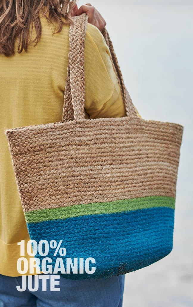 Two Tone Jute Bag