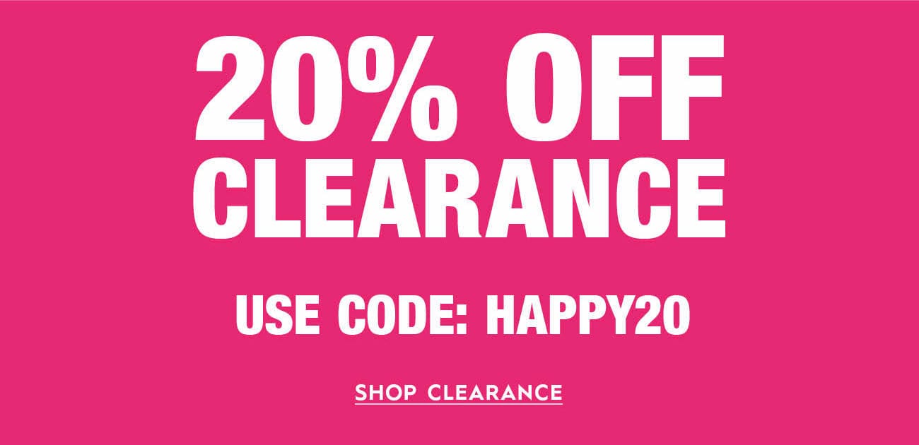 20% Off Clearance