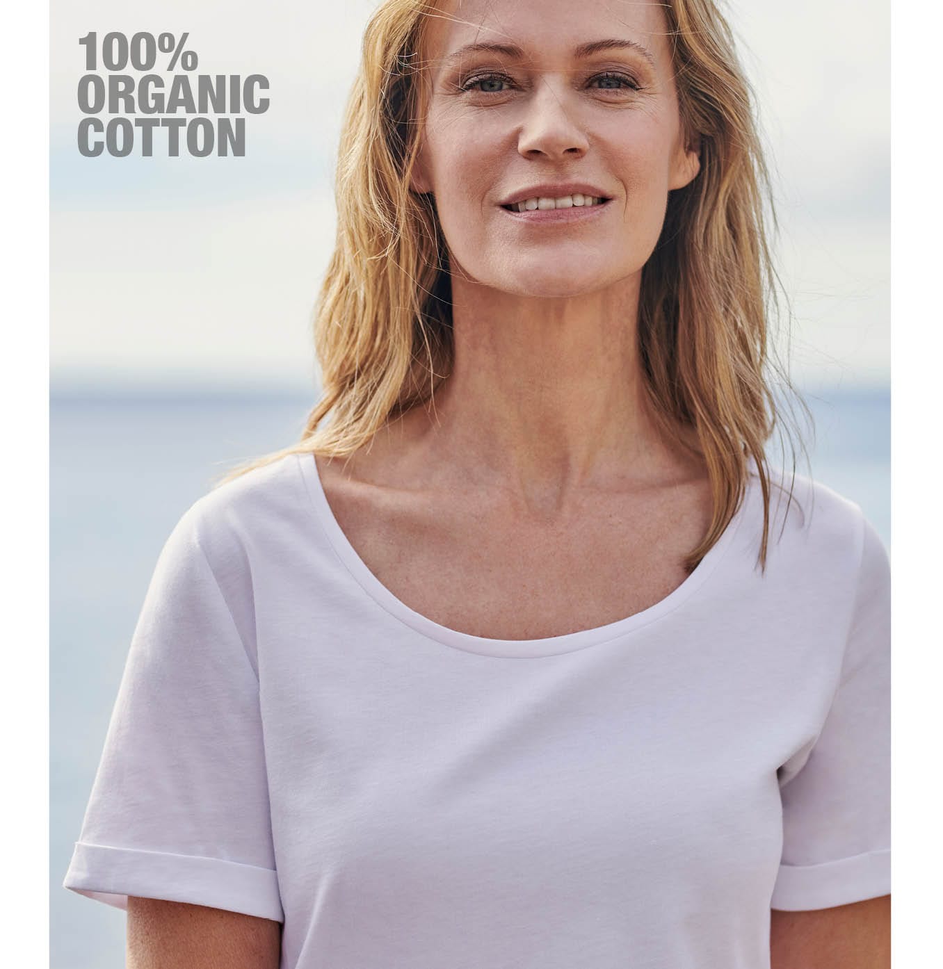 Organic Cotton Scoop Neck Tshirt