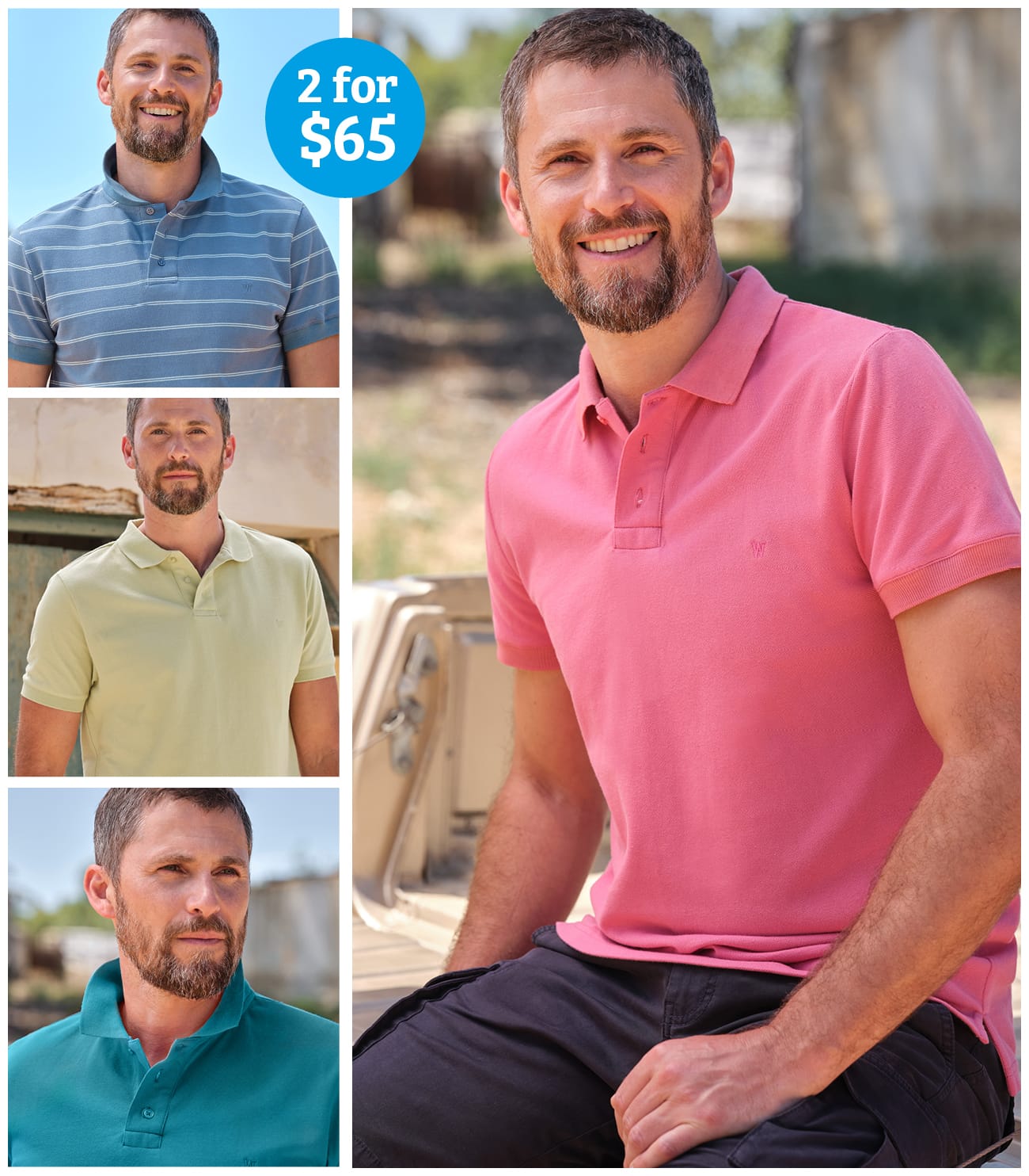 Mix and Match - 2 for $65 on Mens Polos