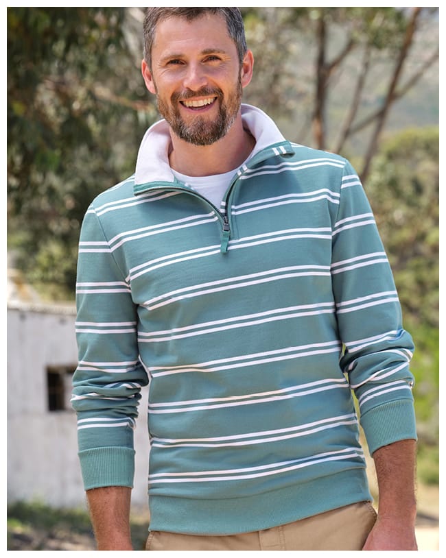 Organic Cotton Half Zip Sweater