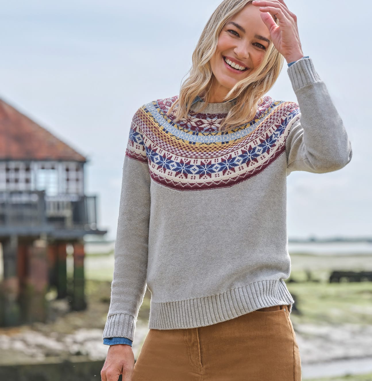 Yoke Fairisle Sweater