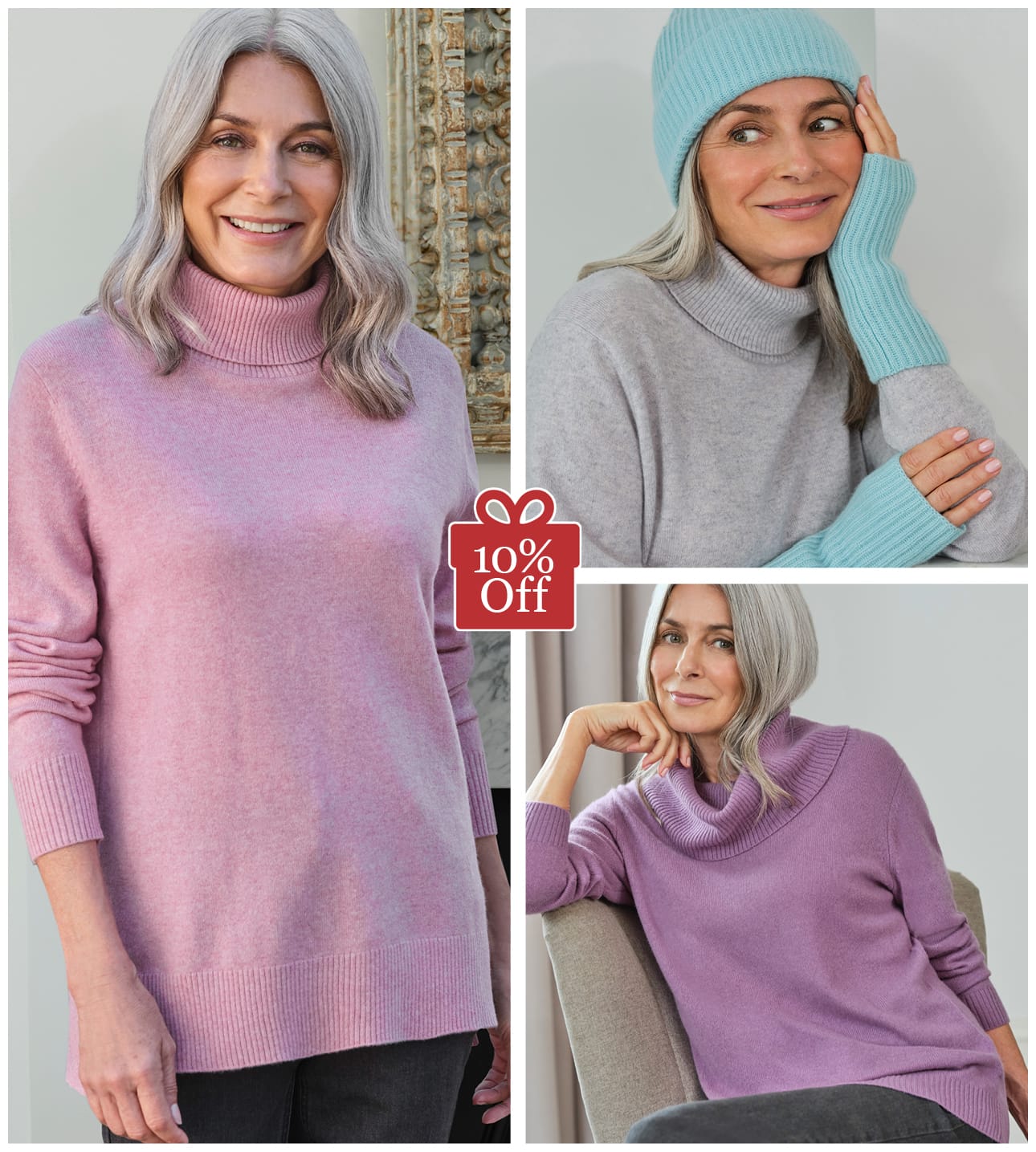 Womens Pure Cashmere Knitwear