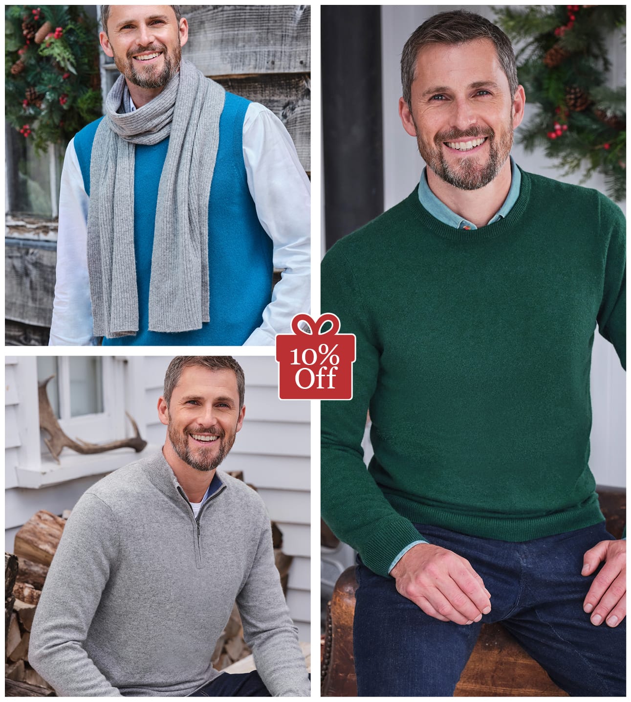 Mens Pure Cashmere Knitwear