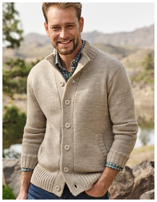 100% Pure Wool Button Everyday Cardigan