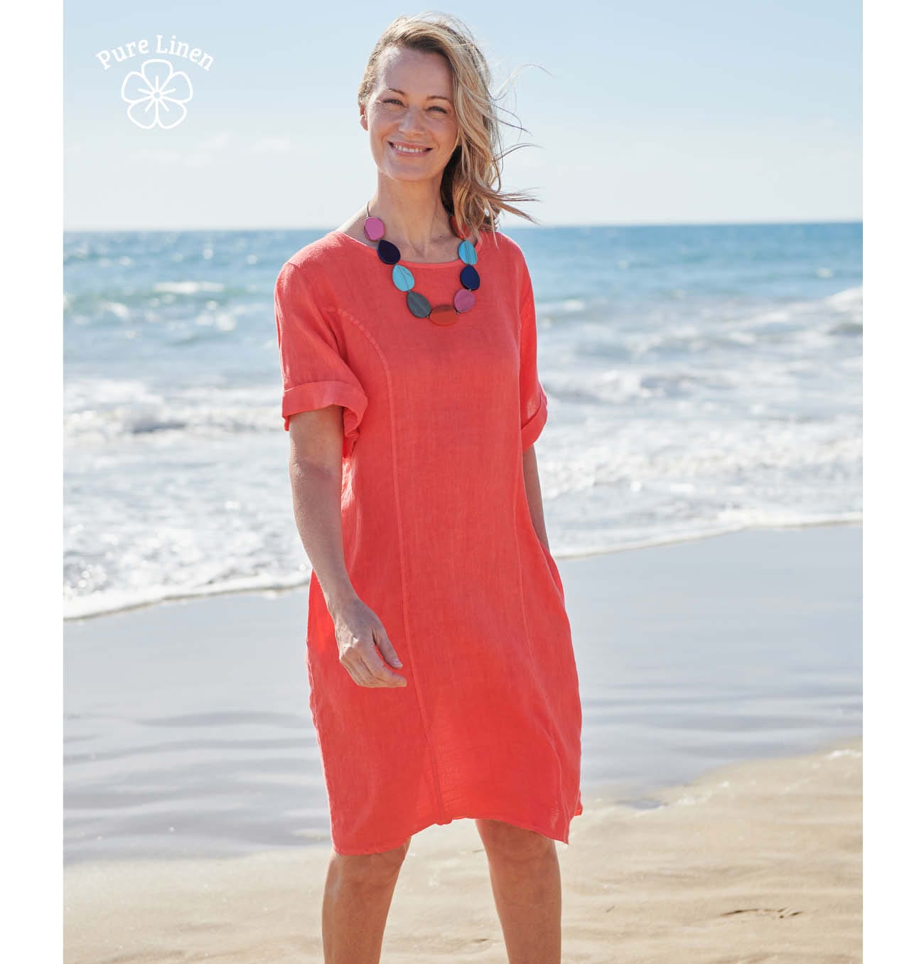 Linen Shift Dress