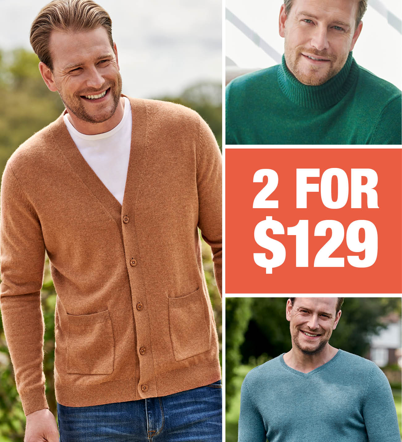 Mens 2 for $129 Mix and Match Offer