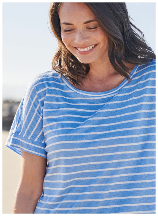 Cut About Stripe Tee