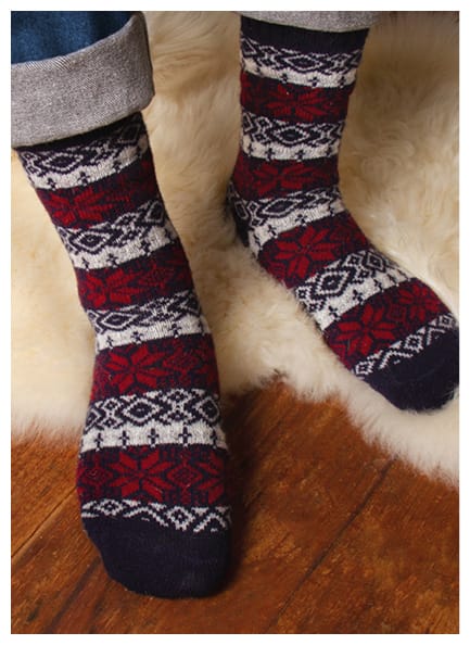 Mens Merino Fairisle Sock