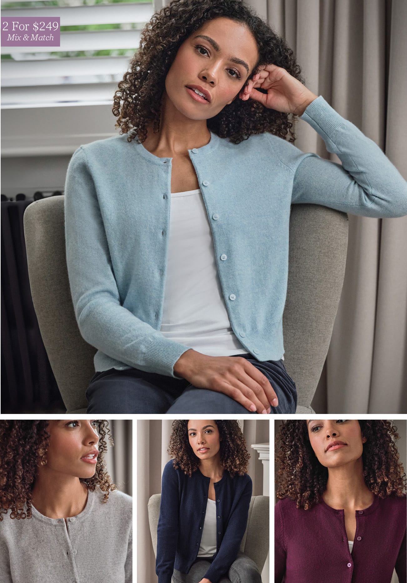 Luxurious Pure Cashmere Cropped Cardigan