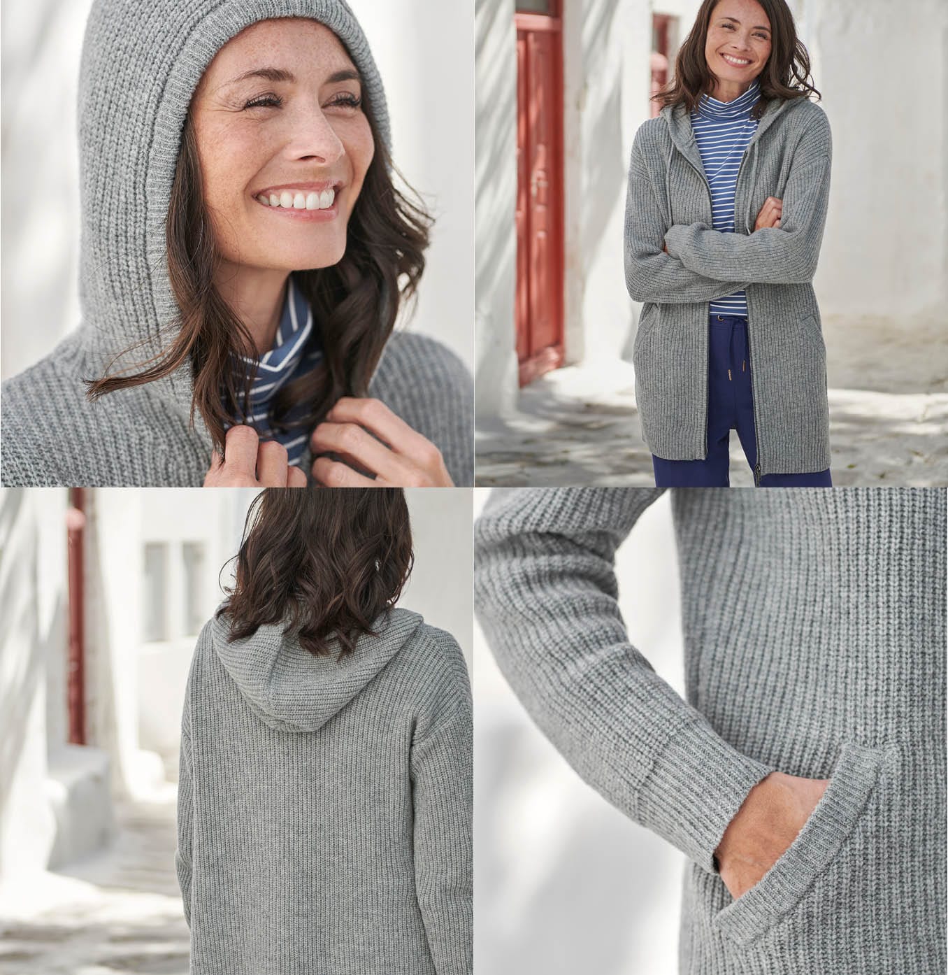 Hooded Long Cardigan