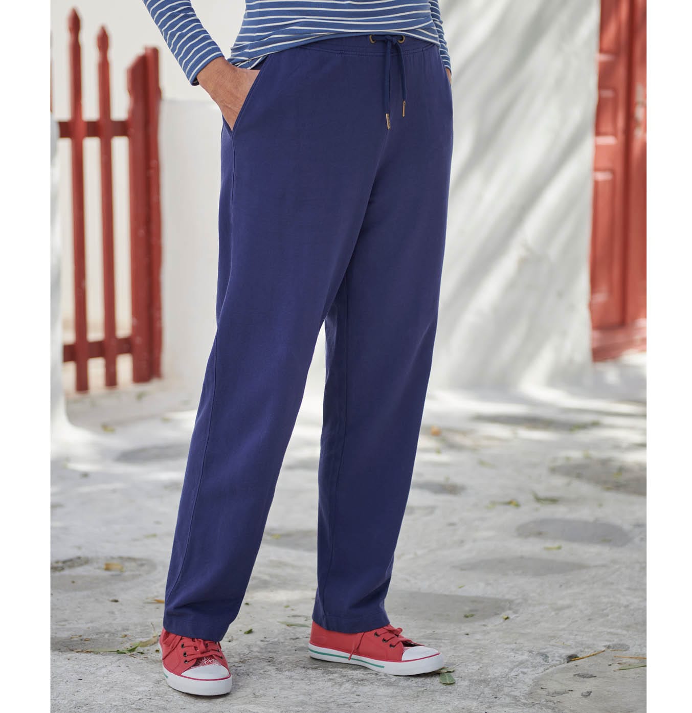 Organic Cotton Soft Parallel Leg Trouser