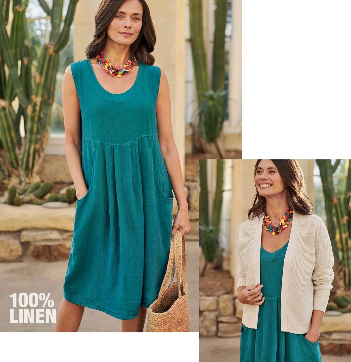 Sleeveless Linen Tunic