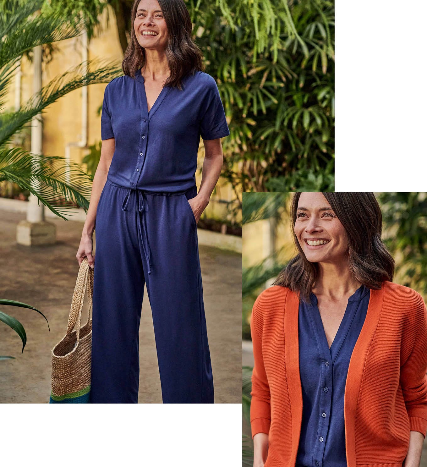 Button Through Jumpsuit