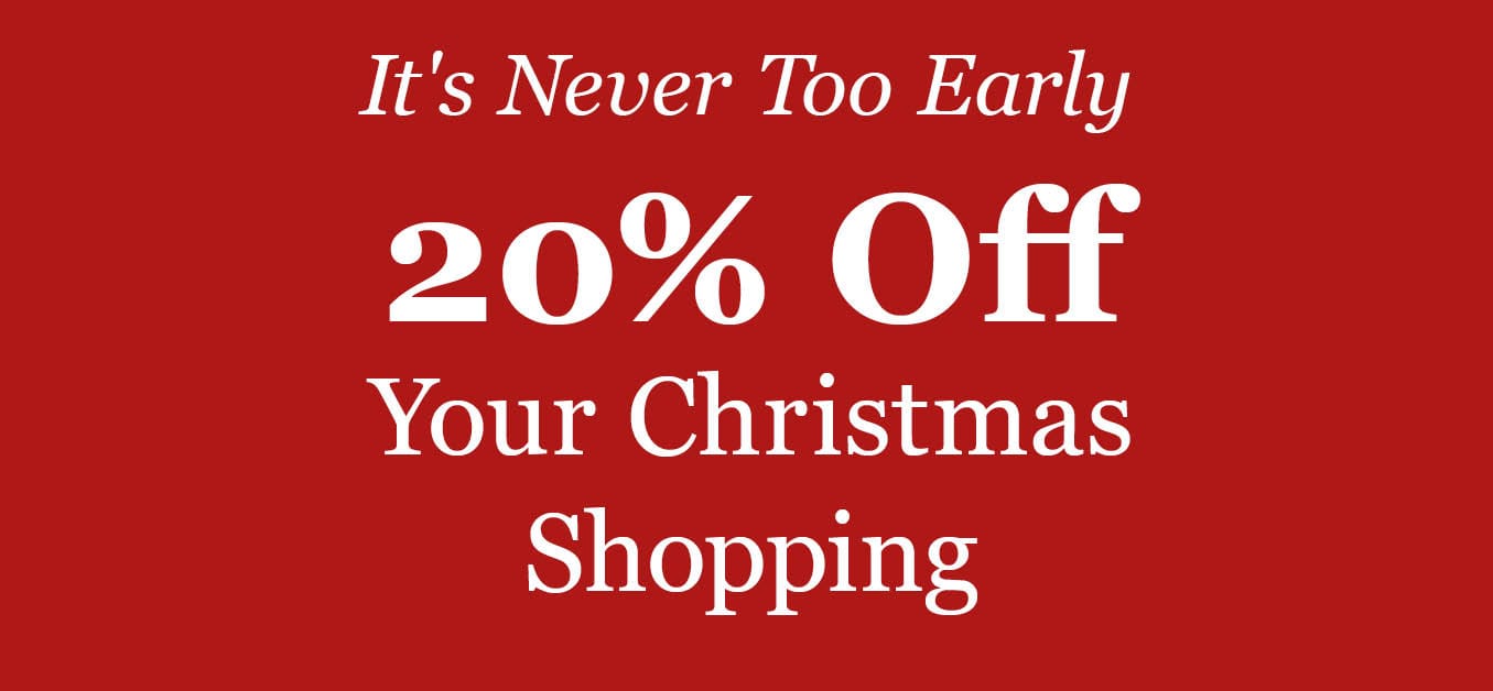 20% off Christmas styles