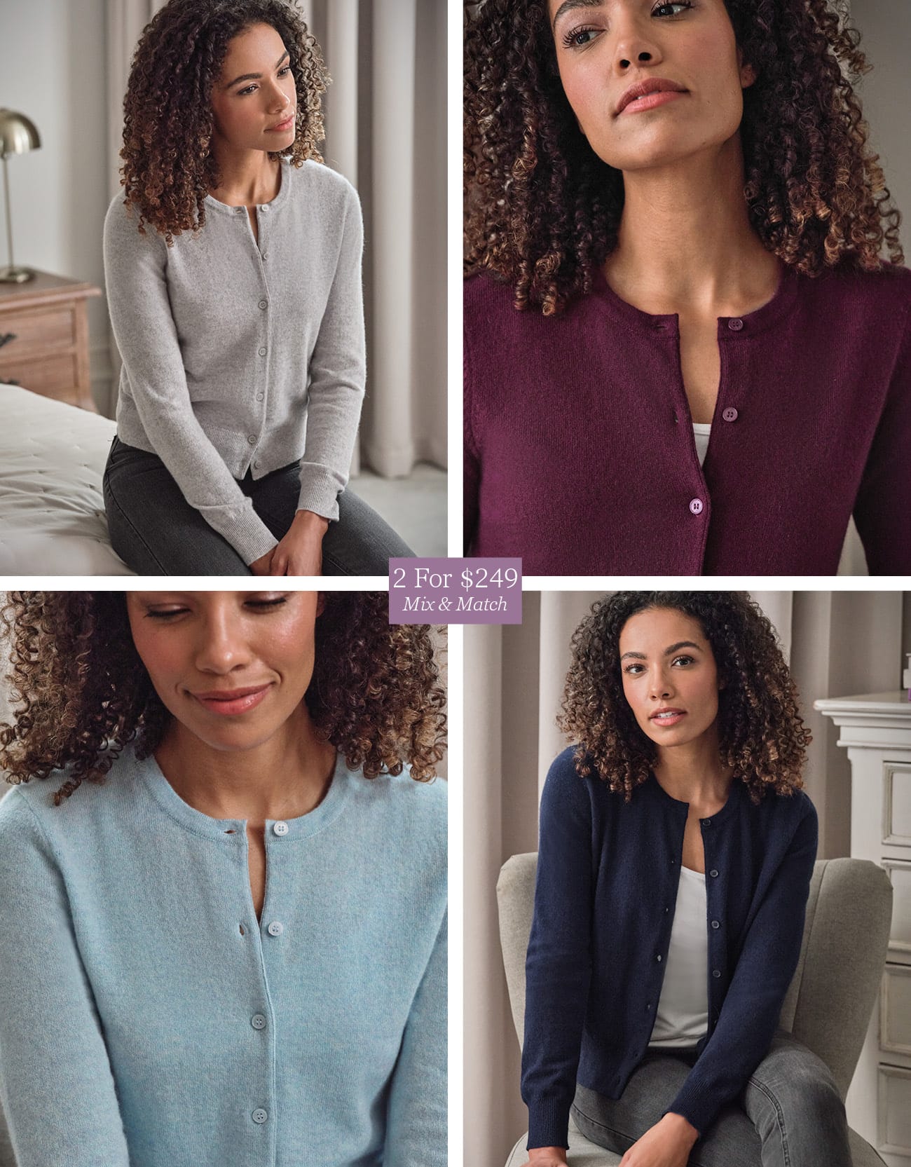 Luxurious Pure Cashmere Cropped Cardigan