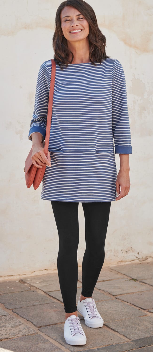 Contrast Cuff Tunic