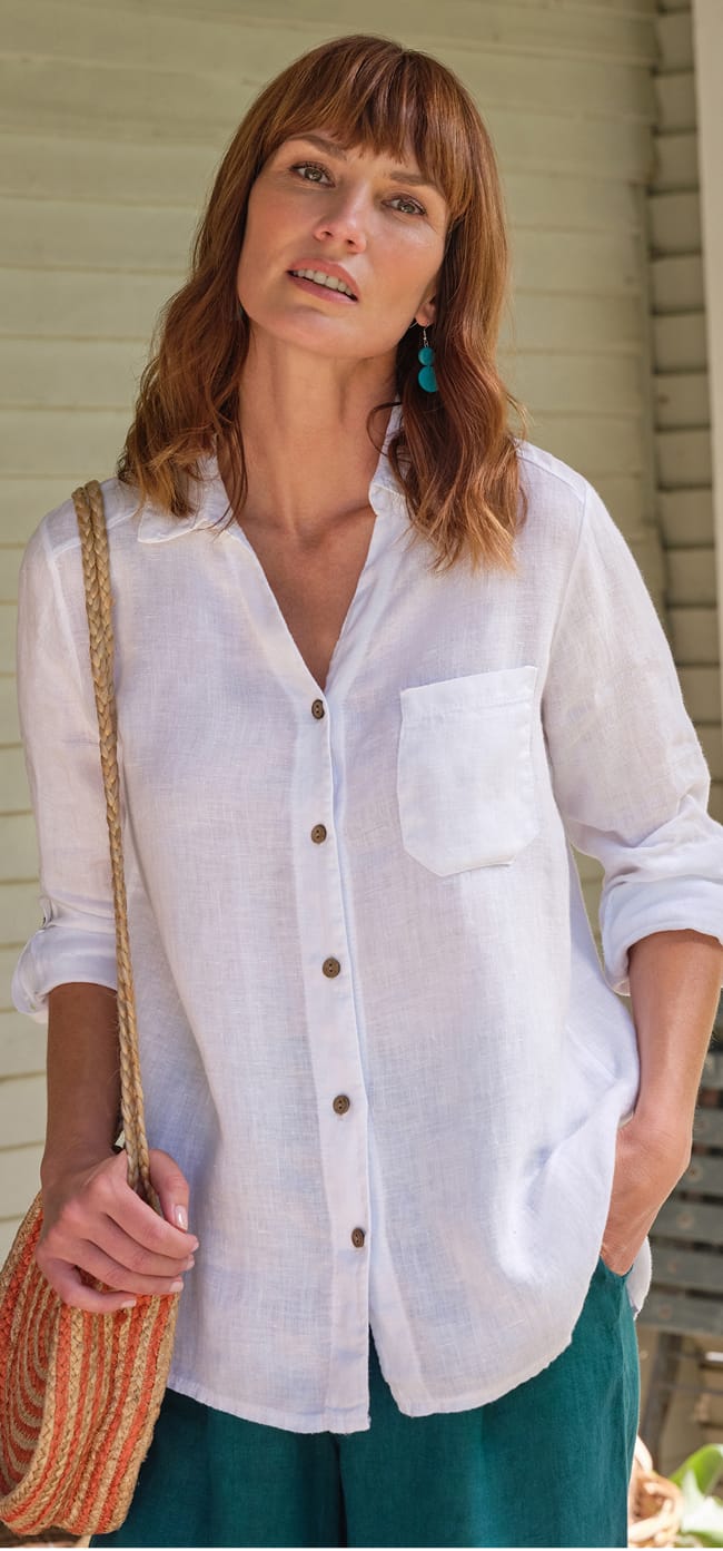 Relaxed Fit Linen Shirt