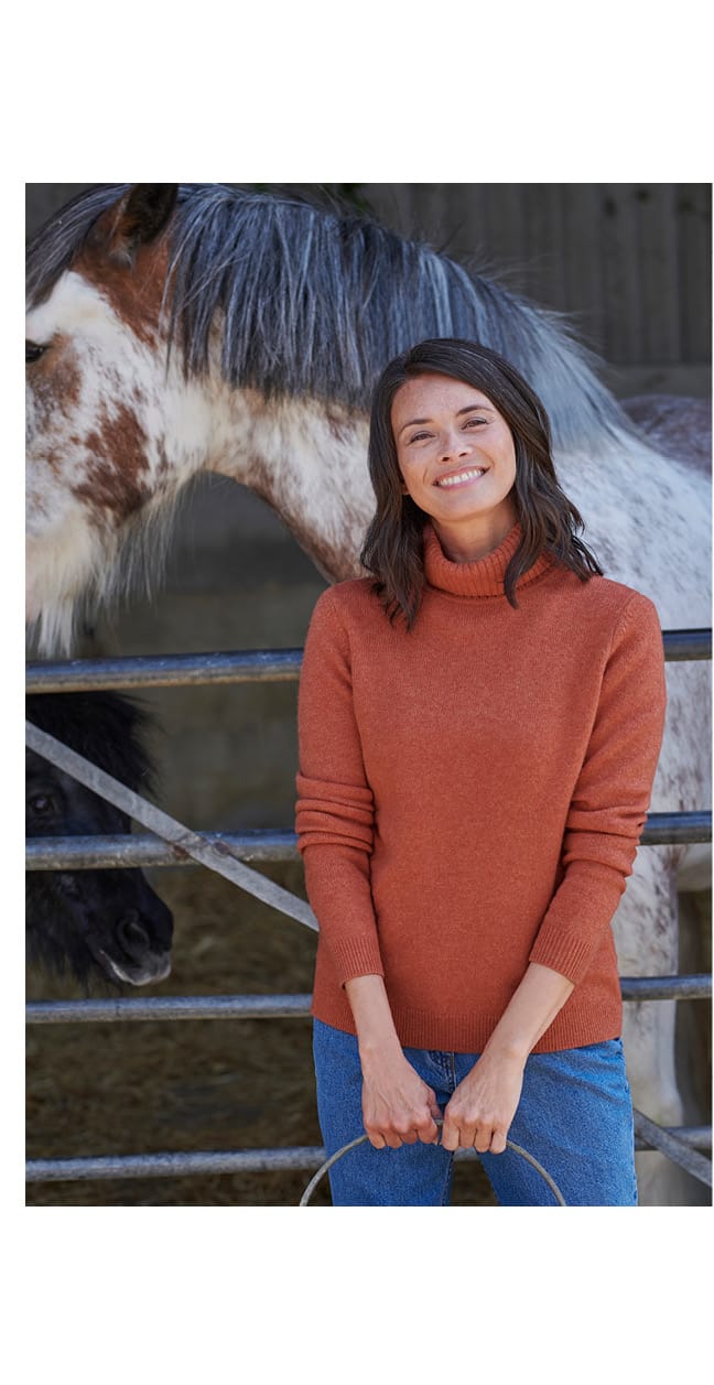 Womens Lambswool Polo