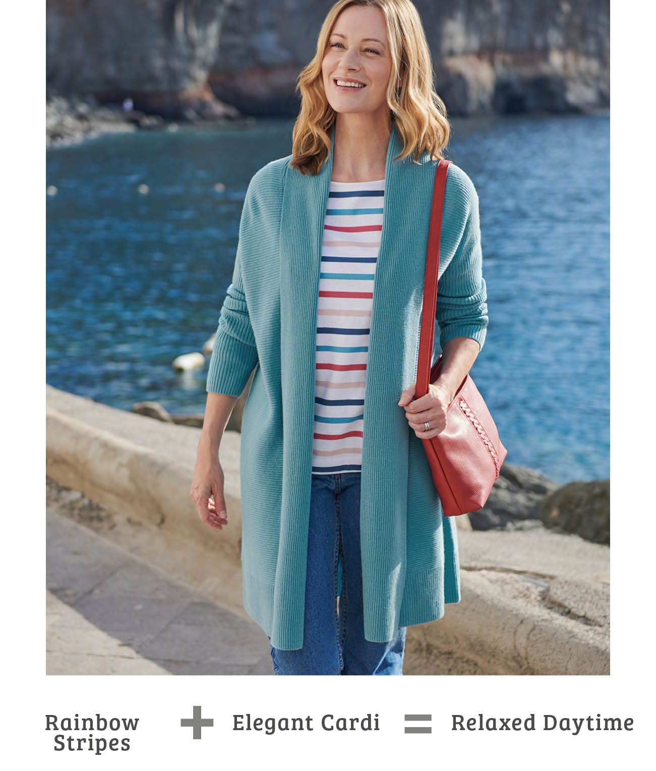 Cashmere Merino Long Ribbed Cardigan