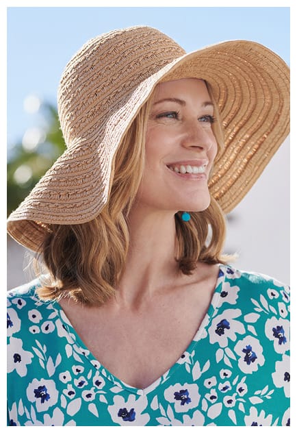 Braided Floppy Straw Hat